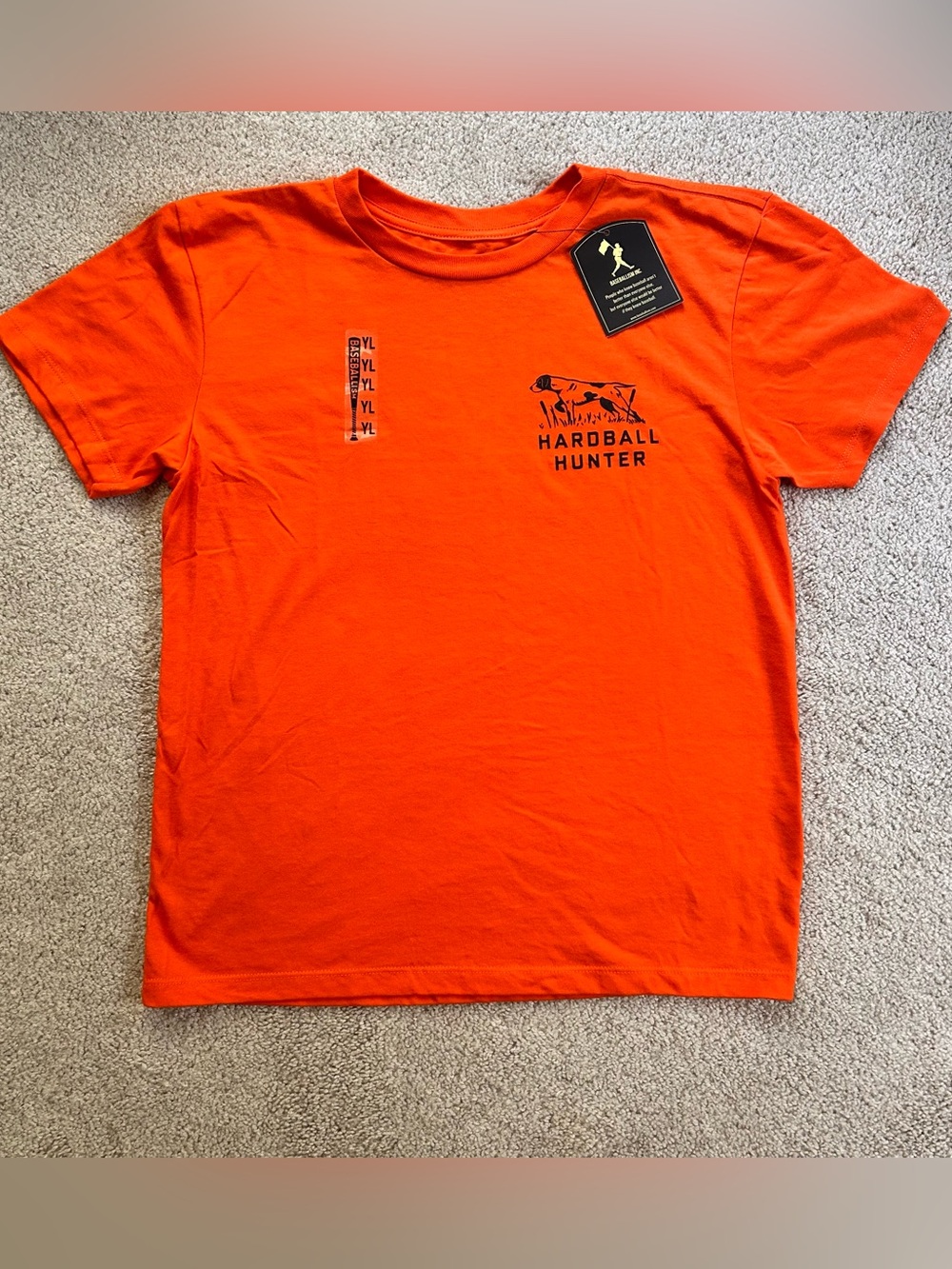 Youth boys size large baseballism hardball hunter t-shirt NWT